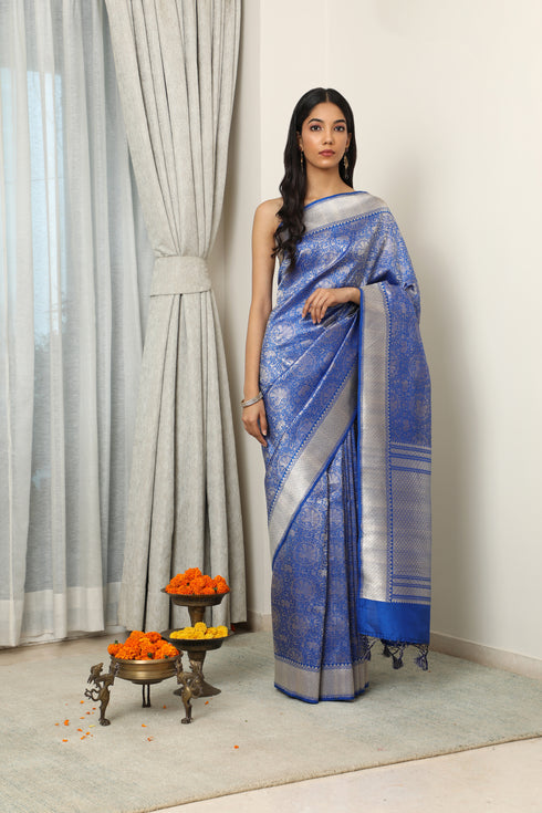 Maheshwar Handwoven Silk Saree