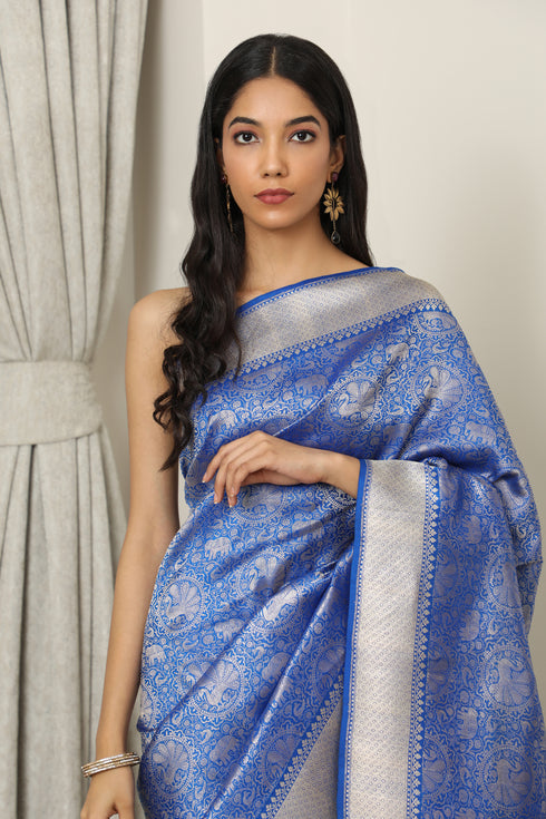 Maheshwar Handwoven Silk Saree