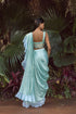 Salvia Drape Ruffle Saree