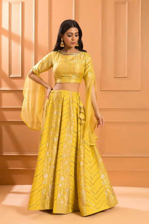 Amber Embroidered Lehenga Set