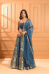 Azure Chikan Lehenga set