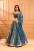 Azure Chikan Lehenga set