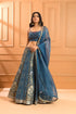 Azure Chikan Lehenga set