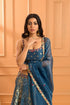 Azure Chikan Lehenga set