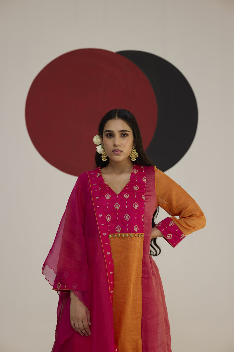 Rajeshwari Suit Set with Dupatta – Neitri Banarasi